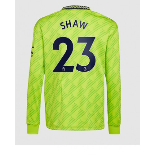 Manchester United Luke Shaw #23 Tredjedrakt 2022-23 Langermet Manchester United Luke Shaw #23 Tredjedrakt 2022-23 Langermet